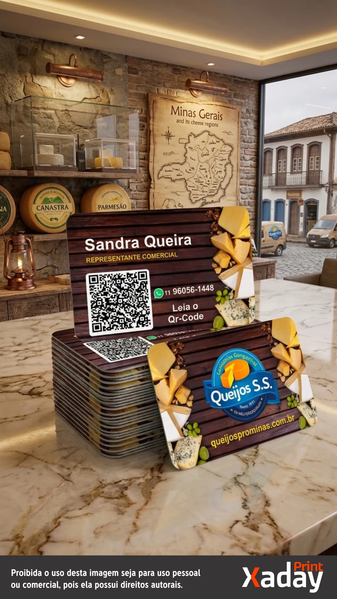 Carrão de Visita Premium 280g para Queijarias