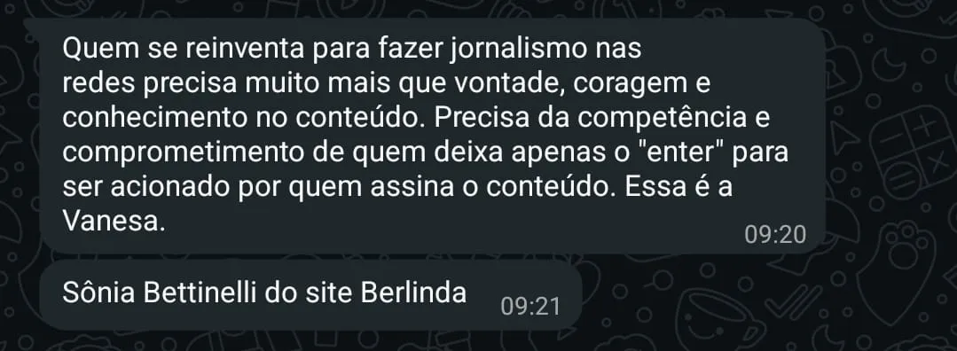 Depoimento Berlinda News